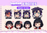 draw twitch emotes, chibi emotes, animated emotes, vtuber for stream